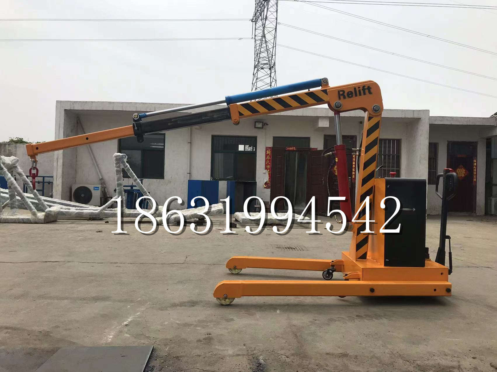 达拉特旗久征定做3吨三轮随车吊 农用园林绿化移树吊 平板工程用小吊机